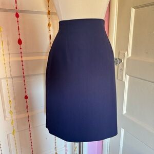 Liz Claiborne First Issue Navy Blue Pencil Skirt Career Work Size 10P